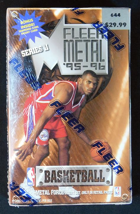 1995-96 fleer metal basketball box|1995.